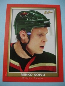 2005-06 Upper Deck (Beehive) Red "Portrait" (Variation SP) # 145 Mikko Koivu RC!