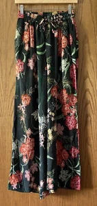 Walter Baker Wren Pants Pull-On Wide Leg Rain Forest Floral Viscose Small NWT - Picture 1 of 7