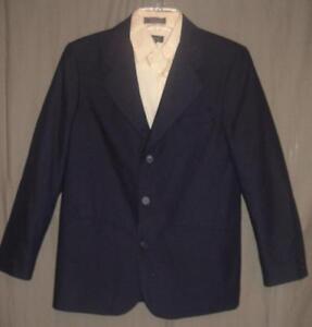 Boys Blazer ARROW 3 Button black NEW 8R suit jacket Sport Coat school dress poly