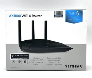 Netgear AX1800 WiFi 6 Router RAX10-100NAS 20 Devices GUC TESTED SHIPS FAST L@@K - Picture 1 of 12