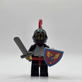 LEGO Black Knight Minifigure 1980s Castle (cas17) Cape, Sword 6085 6073 6060