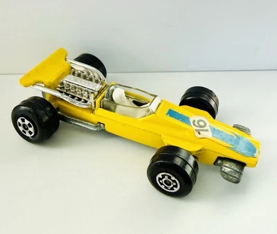 Matchbox 1970 Lesney 1-75 No 34 Formula 1 Racing Car Yellow #16 Superfast Toy - Image 1 of 4
