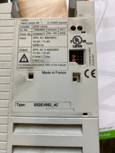 Lenze E82EV5524C USED INVERTER E82EV552_4C FREE SHIP 100%TESTED - Picture 1 of 2