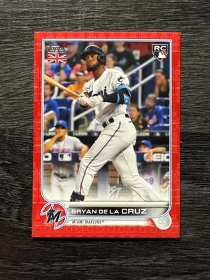 Bryan De La Cruz Rookie 2022 Topps UK Edition Red Card 26/99 - Image 1 of 2