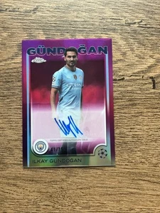 Ilkay Gundogan Magenta Auto /75 Topps Cromo UEFA 2024/25 - Imagen 1 de 2