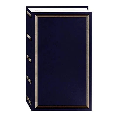 3-Ring Photo Album 504 Pockets Hold 4x6 Photos, Navy Blue  - Image 1 of 4