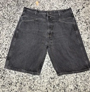 VTG Marithe Francois Girbaud Shorts Mens 38 Denim Long Baggy Y2K Jean Streetwear - Picture 1 of 10