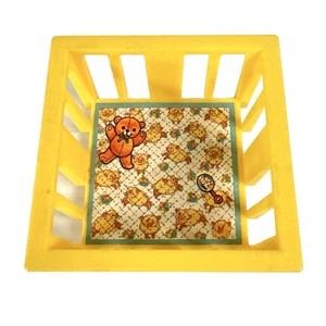 Fisher Price Little People Yellow Nursery Playpen 1970s Dollhouse Toy Vintage - Picture 1 of 4