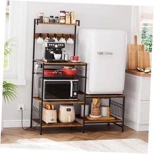 Stand for Mini Fridge and Microwave Coffee Maker - Large Storage Capacity, - Picture 1 of 8