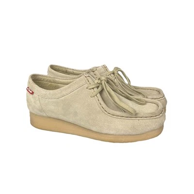 Clarks Originals Wallabee Women 6.5 US Suede Shoes Crepe Sole Sand Desert - Image 1 of 4