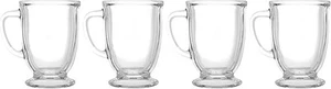 4-tlg. 16 Unzen Glas Kaffeetassen Set Klar - Bild 1 von 4