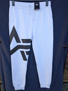 Alpha Industries Jogginghose Herren Gr. 3XL weiß mit Aufdruck Neu mit Etikett - Bild 1 von 4