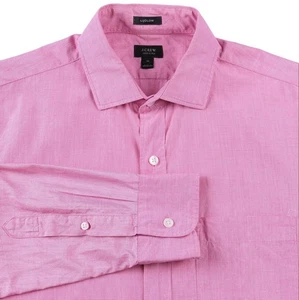 J.Crew Ludlow Nantucket Red 120s 2-Ply Cotton Button Up Casual Dress Shirt M - Picture 1 of 7