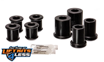 Juego de bujes de brazo de control de suspensión Energy - negro - delantero - debe reutilizar todo el metal Foto 1 de 2