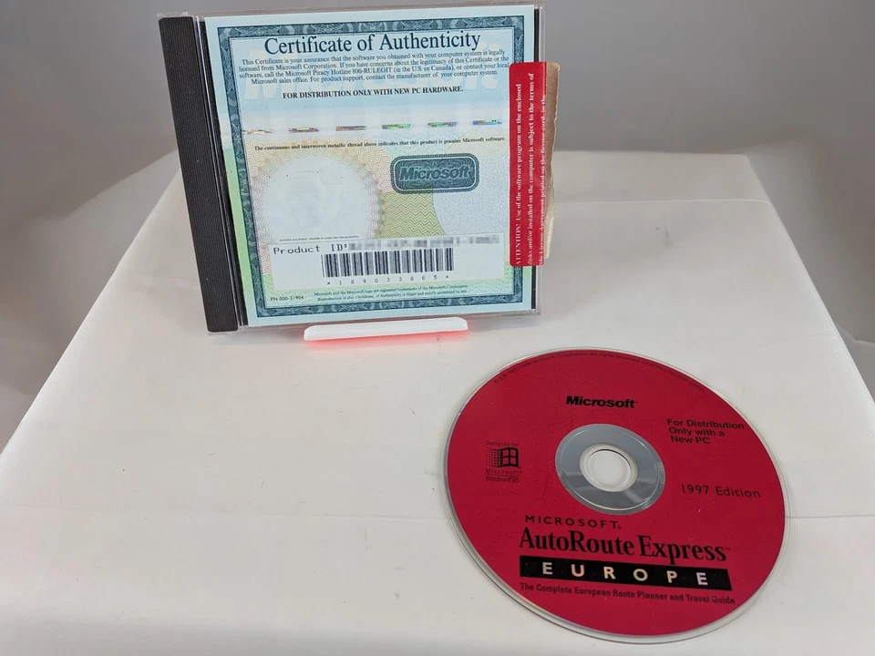 MICROSOFT AUTOROUTE EXPRESS EUROPE 1997 ITALIANO VERSIONE CD VINTAGE SOFTWARE - Immagine 1 di 1