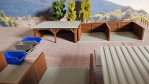 H0 Wertstoffhof Bauhof comercio de chatarra comercio de carbón patio de reciclaje 1:87 - Imagen 1 de 13