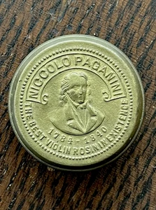 Niccolo Paganini Best Violin Rosin Brass Tin Strings Late 1800s - Picture 1 of 22