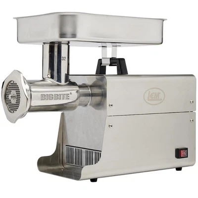 LEM Food Grinder Big Bite #32 1.5 Horsepower Stainless Steel Electric Grinder - Image 1 of 4
