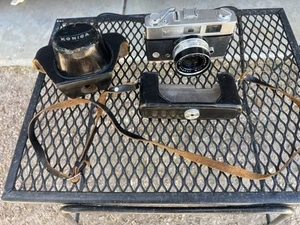 Vintage KONICA HEXANON 45mm con custodia vintage - parti non testate/fix - bellezza - Foto 1 di 21