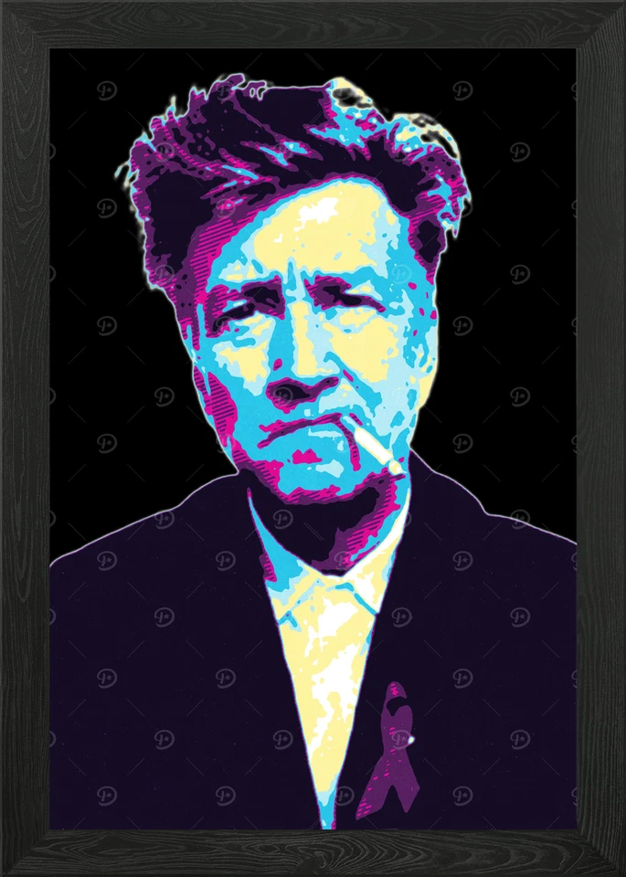 David Lynch Pop Art Portrait Framed Wall Art Poster Canvas Print Picture - Image 1 of 1