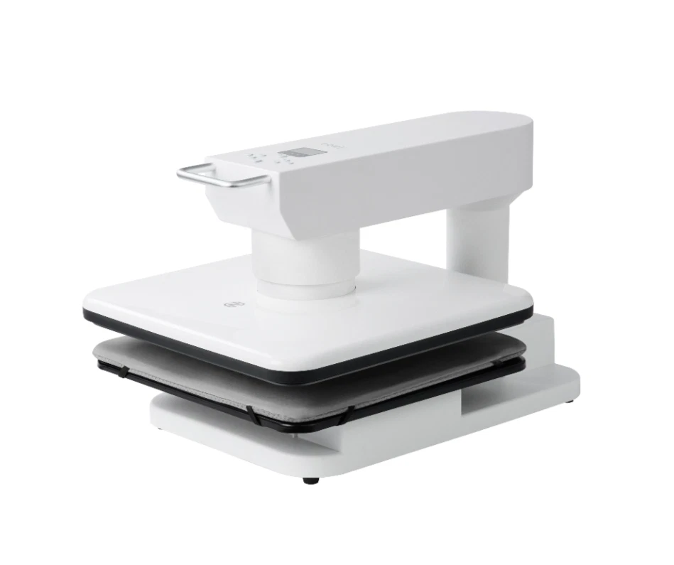 Máquina de prensa de calor automática Obziy Auto HP1 110 V preestablecida logotipo DTF/DTG estampado en caliente Foto 1 de 4