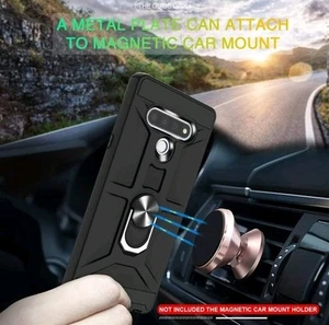 For LG Stylo 6 Case Phone Cover Kickstand Belt Clip + Tempered Glass Protector - Picture 1 of 7