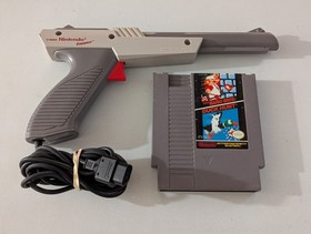 Super Mario Bros / Duck Hunt + Zapper - Nintendo NES - Tested Working