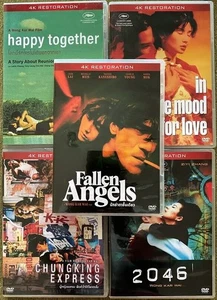 Wong Kar-wai DVD x5 Happy Together, Chungking, Fallen Angels, 2046, In Mood For - Picture 1 of 7