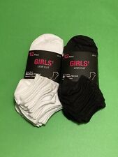 2pack Collective Soles Low Cut Socks Shoe Size M 10.5 -4 Girls 12 in Each Pack