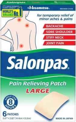 Salonpas Large Pain Relieving Patches, 6 Count, for Multi-Area Pain Relief - Image 1 of 2