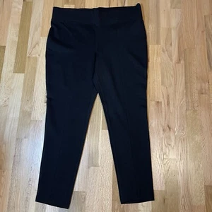 COUNTERPARTS Black Leggings High Rise Pants Straight Leg Womens Size Large - Picture 1 of 9
