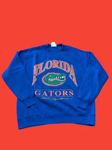 Florida Gators Spell Out VTG Blue Sweatshirt Large Cover