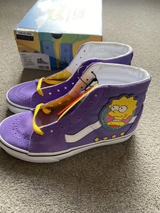 The Simpsons X Vans SK8-Hi Lisa 4 Prez Womens 6.5 - Mens 5 Brand New - Picture 1 of 11