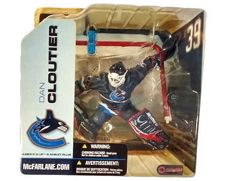 Mcfarlane Toys Dan Cloutier NHL Sports Picks Series 5 Vancouver Canucks New Box Cover