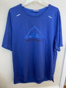 Nike Trail Rise 365 Breathe Men Running Shirt Purple CQ7951 - Picture 1 of 2