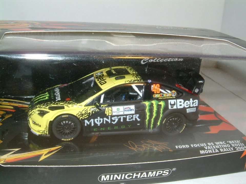 1/43 FORD FOCUS RS WRC 2009 MONZA RALLY, VALENTINO ROSSI #46 .MINICHAMPS - Image 1 of 1