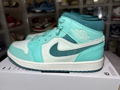 Talla 11.5 - Air Jordan 1 SE Turquesa Blanqueada Media W (DZ3745 300) Sin Tapa Foto 1 de 4