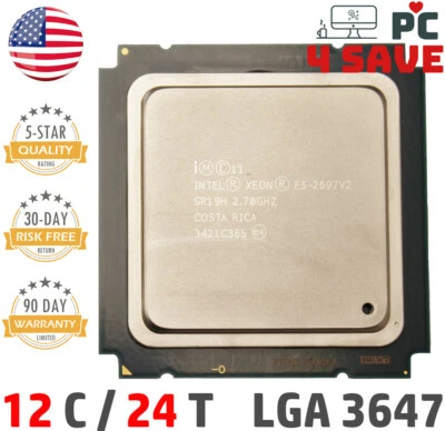 Intel Xeon E5-2697 V2 SR19H 2.70GHz 30M 12-Core LGA 2011 Server CPU 130W - Image 1 of 2
