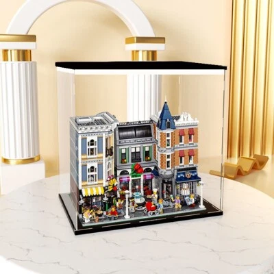 Acrylic Displaycase for Lego Creator 10255 Square with upper light board US ship - Image 1 of 2