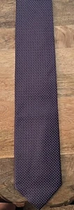 JOS A. BANK MEN’S SIGNATURE PURPLE, BLACK, & WHITE 100% SILK TIE/PRE-OWNED/FIRM! - Picture 1 of 2