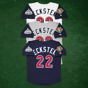 David Eckstein 2001 Anaheim Angels Home/Road/Alt Men's Jersey w/ 100th Patch - Picture 1 of 17