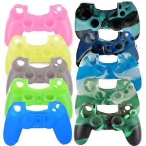 Silicone Soft Rubber Grip Case Sony Playstation 4 PS4 Controller Game Cover Gift - Picture 1 of 34