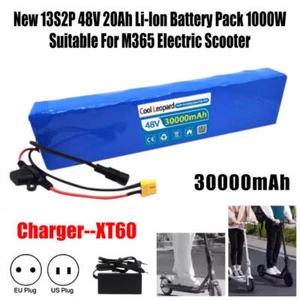13S2P 48V 20Ah Li-lon Battery Pack XT60 1000W Geeignet für M365 Elektroroller - Bild 1 von 21