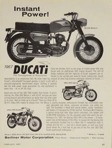 1967 Ducati 350 Sebring 180 Monza 250 Scrambler Original Motorcycle Print Ad - Picture 1 of 1
