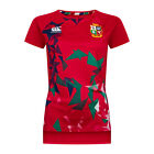 British & Irish Lions Graphic Superlight T-Shirt Top - Red - Canterbury - Womens
