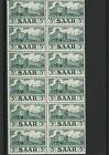 Saar 1952-55 Mint Never Hinged G.P.O. Saarbrucken Stamps Block Ref 27774