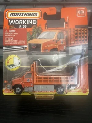 Matchbox Working Rigs 12/16 GMC 3500 Attenuator Truck Highway Service Mattel NEW - Image 1 of 2