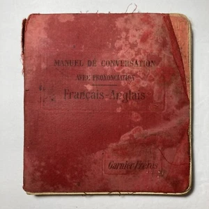 Vintage GUIDE DE CONVERSATION FRANCAIS - ANGLAIS (Französisch nach Englisch) 1926 - Bild 1 von 7