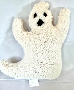 Pottery Barn Halloween Sherpa Ghost Shaped Pillow - Picture 1 of 5
