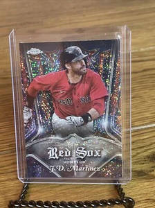 2022 Topps Chrome Pinstriped Refractor #P-14 J.D. Martinez  Red Sox  - Picture 1 of 2